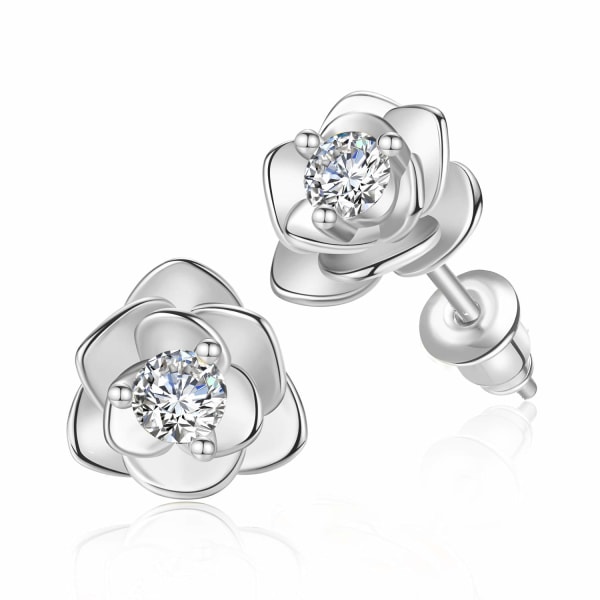 Blomster Ørestikker til Kvinder, Tiny Cubic Zirconia Ørestikker