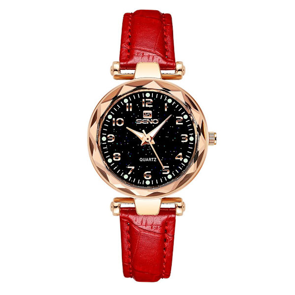 RÖD kvartsur armbandsklocka red