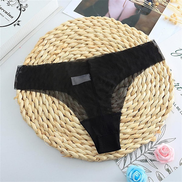 Sexig Mesh Tanga Kvinnors Trosor Transparent Ultra Tunn G-string Underkläder Kvinnliga Sömlösa Underbyxor