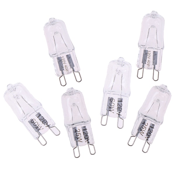 10st G9 stift Halogen 120V 25W 40W 60W Lampa JCD G9