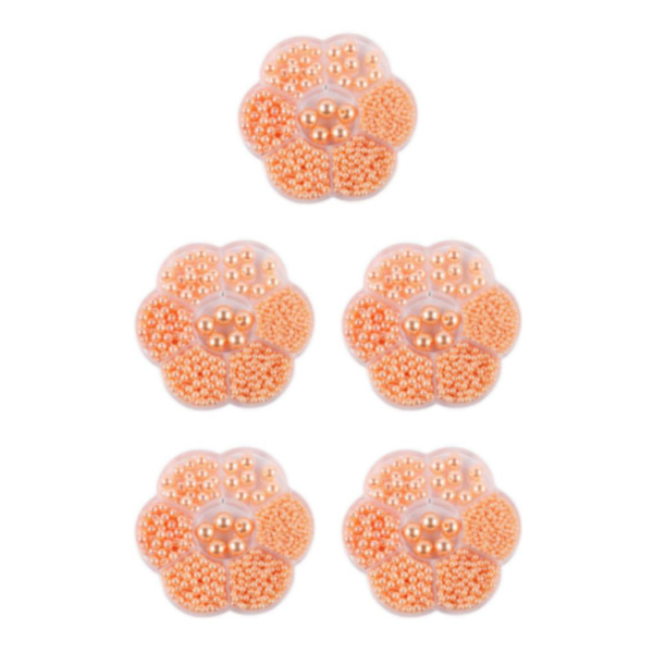1/2/3/5 1150 st DIY-pärlor för att göra vackra smycken - orange orange 5PCS
