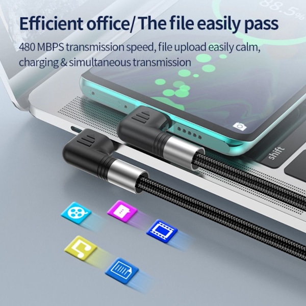 Type C-kabel USB-C-datakabel 2M 2m