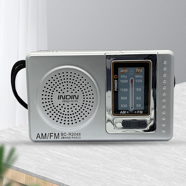 R2048 Retro batteridrevet radio med høysensitiv teleskopantenne
