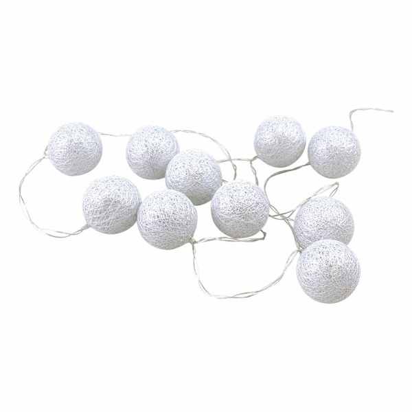 LED-lanka pallot 10 kpl, Valkoinen