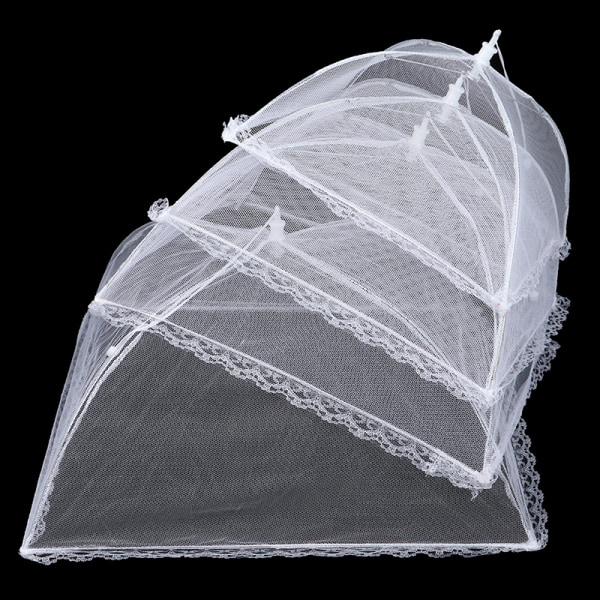 Mesh Foldbar Anti Fly Mygtelt Kuppel Net Paraply Picnic B