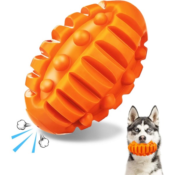 Dog Toy Ball, 5" x 3" Interactive Dog Toy, Indestructible Dog