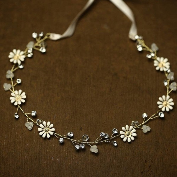 Brudhuvudband Elegant Blomsterhuvudband Vine Rhinestone Hår