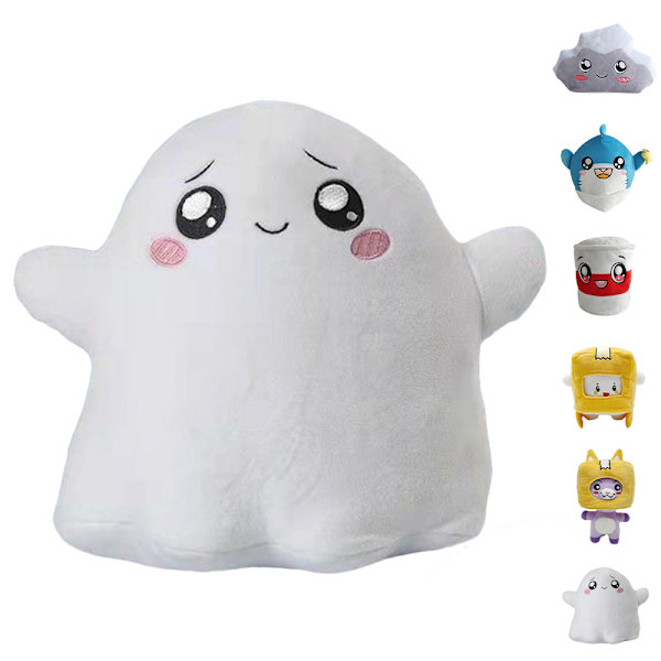 Lankybox BOXY/FOXY Plys Legetøj Fyldt Dukke Spil Figur Gave ; ghost