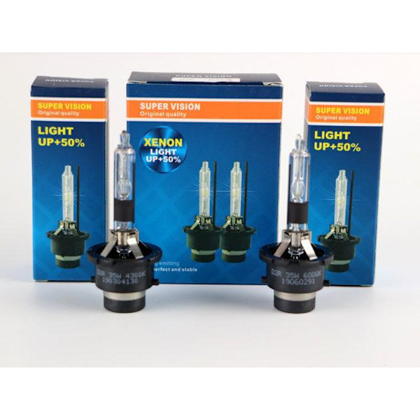 Xenon-lamput +50% D2R 35W 6000k xenonlamput Supervision 52 6000k 2-pack