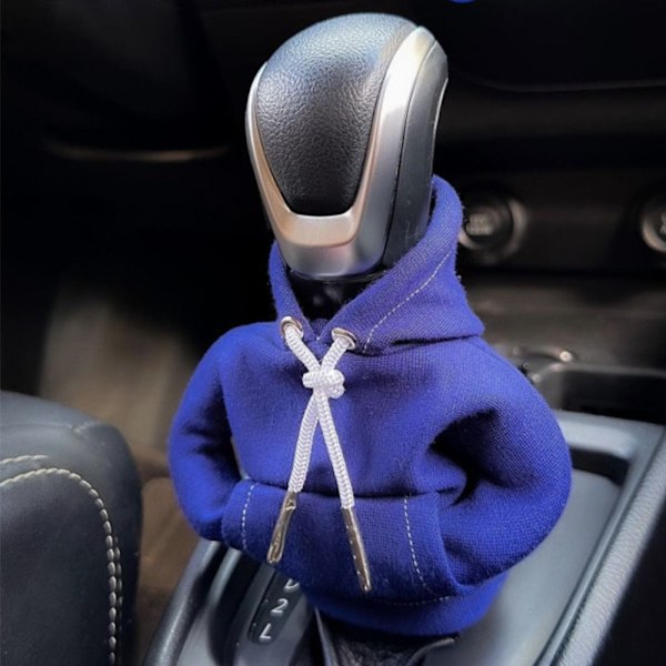 Girskiftknapp Hoodie Knop Hoodie Sweatshirt BLÅ blue