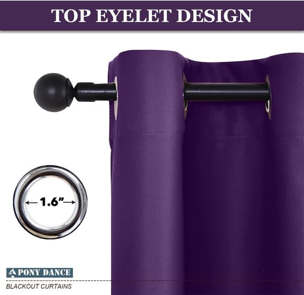 2 pimennysverhoa (violetti 132*60cm)-XF32-