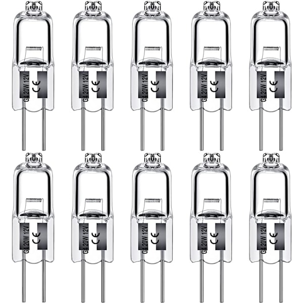 G4 halogeenivalot 10W 12V - Lämmin valkoinen - 10-pakkaus 10 kpl 10pcs 10W