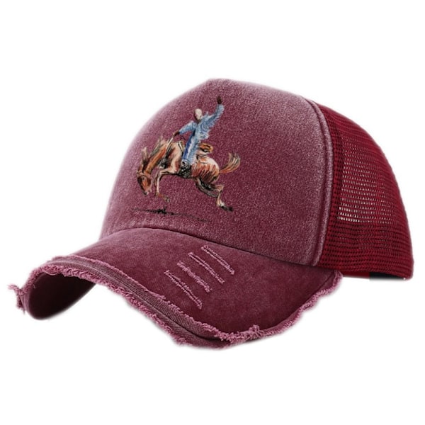 Keps med brätte VINRÖTT wine red