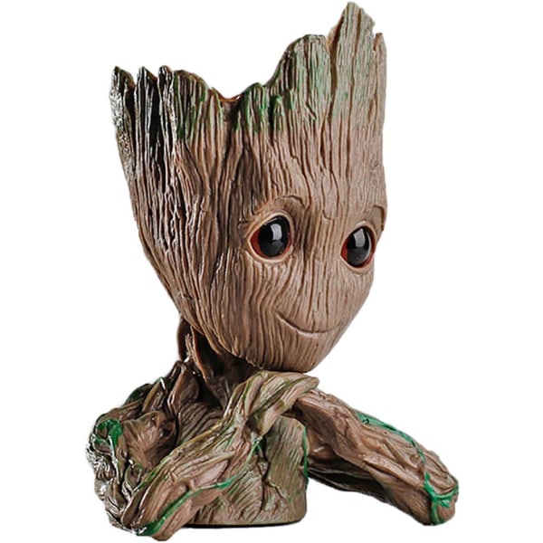 Groot Blomsterpot Treeman, Sød Baby Groot Pen Pot, Baby Model Legetøj