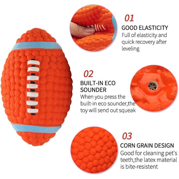 Gummiballer for hunder, kjæledyrleke, hundegummiball, knirkeball