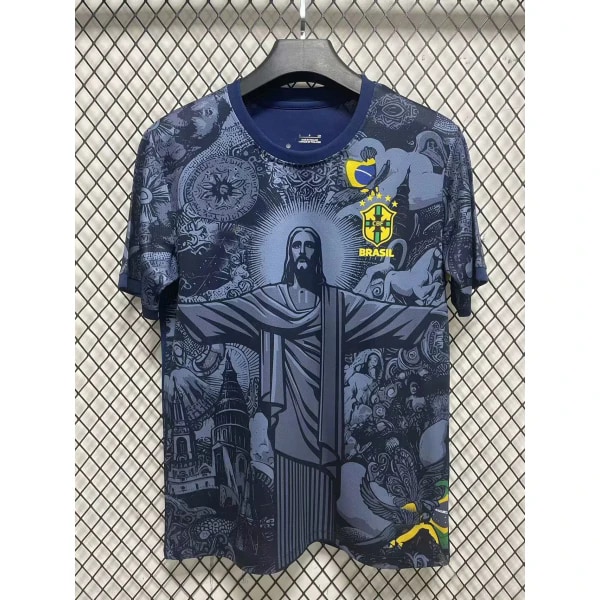 Sæson 2425 Brasilien Special Edition Sweater Thai Version Kortærmet Fodboldtrøje Hurtigtørrende Åndbar Sportsbeklædning XXL