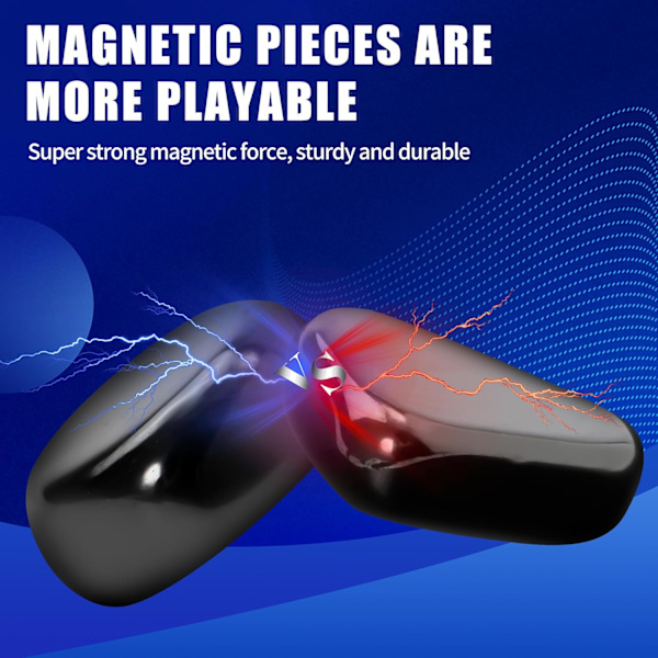 Magnetiskt Schackspel - Magnetiskt Brädspel - Roligt Magnetiskt Brädspel - Pusselstrategispel - Julgåva till Barn