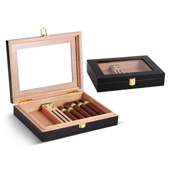 Cedar Humidor Sigar Trä Låda Case Orginizer