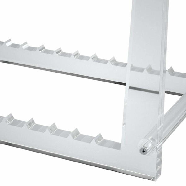Gennemsigtig Vinylplade Stativ til Skrivebordsalbum, Akryl Vinylplade Hylde Display 50 LP-plader