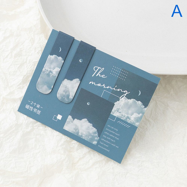 2 kpl Kirjanmerkit Magneettiset kirjanmerkit A