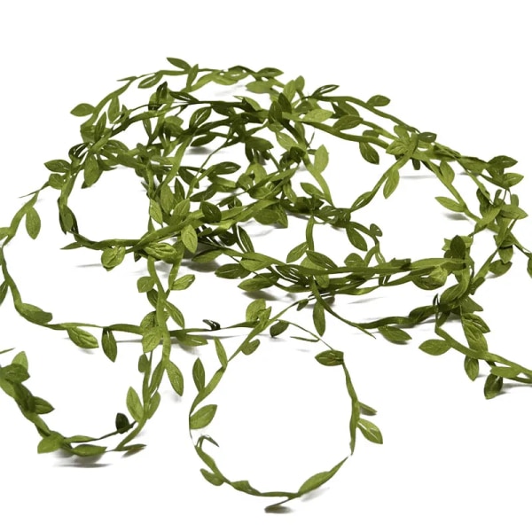 10 meter sidenblad handformade konstgjorda gröna blad för bröllop