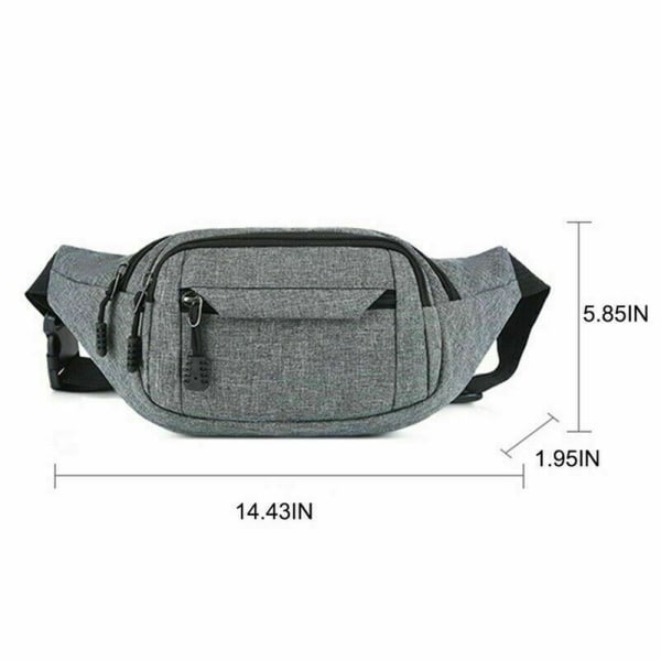 Vyölaukku Fanny Pack MUSTA Black