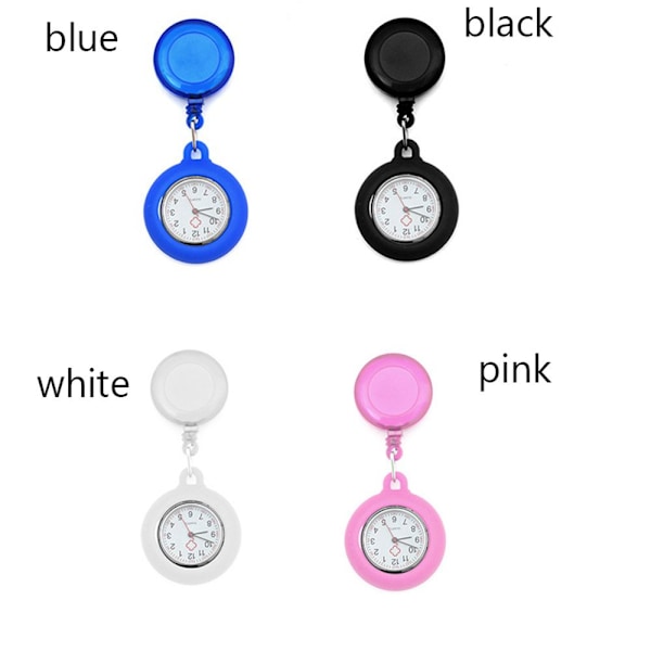 Infällbar sjukskötersklocka WATCH - hög kvalitet pink