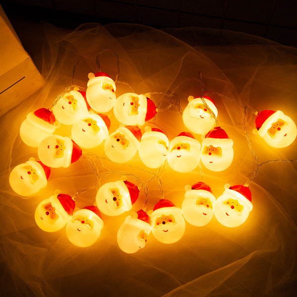 Christmas garlands, waterproof battery-powered LED Christmas lig