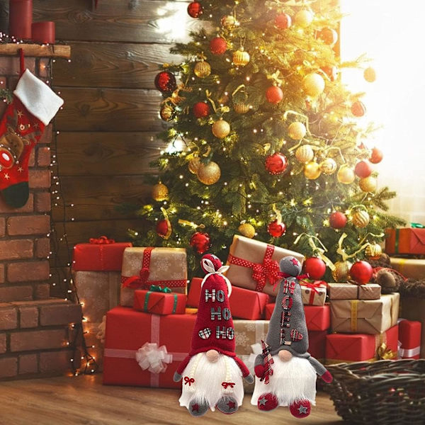 Jultomtar Dekorationer Svenska Plyschtomtar