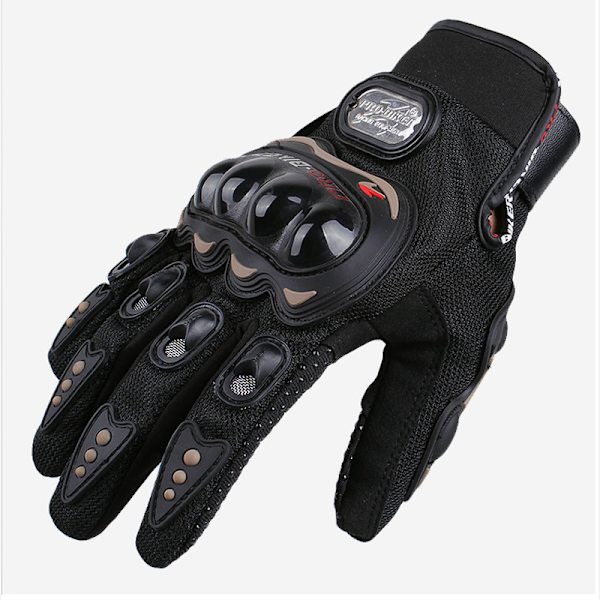 (Store, sorte) Sommermotorcykelhandsker Mesh Åndbare Touchscreen T