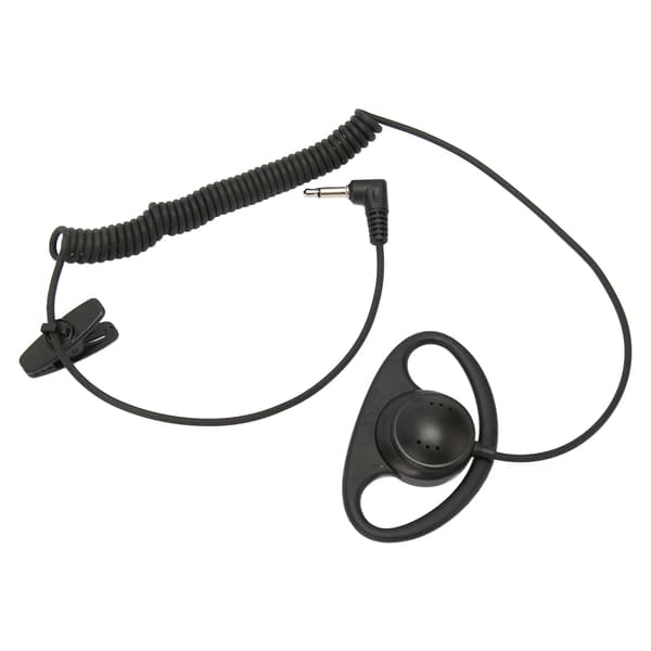 D-formet enkelt øreprop 3,5 mm D-formet ørekrog med spiraldesign til mobiltelefoner MP3 MP4-FA-