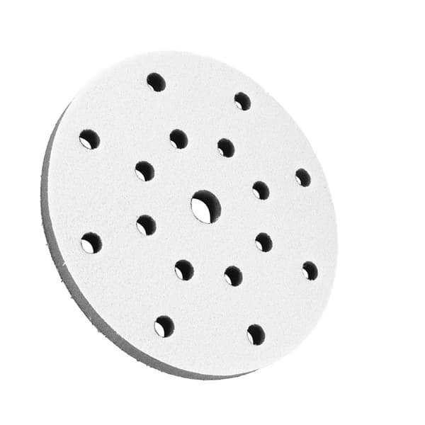 150 mm Diameter Blød Buffer Svamp Interface Dæmpningsplade til Slibeplader 15 Huller-FA-