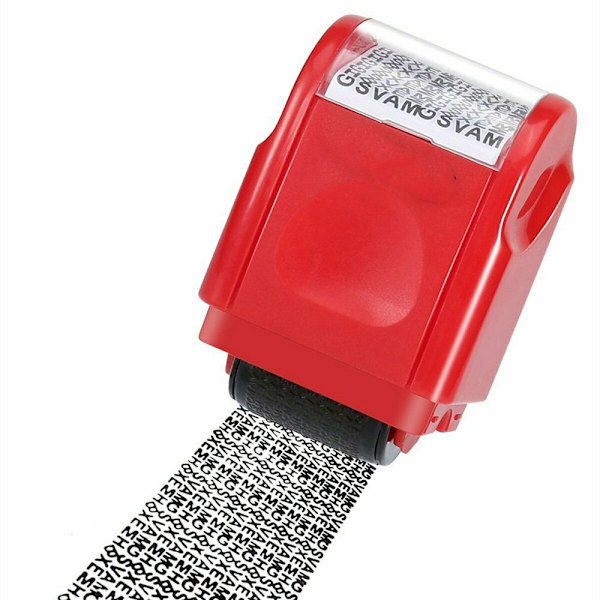 Identitetsstöldsskydd Roller Stamp Konfidentialitet Roller