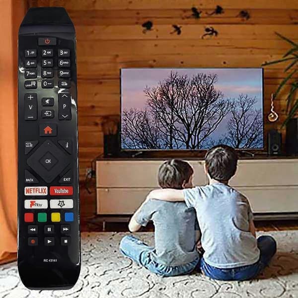RC43140 Remote Control Compatible with JVC Vesstel Hitachi TV Remote Control-FA-