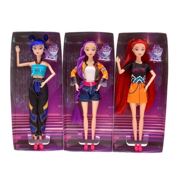 Anime-actionfigursæt, 3-delt karaktersamling