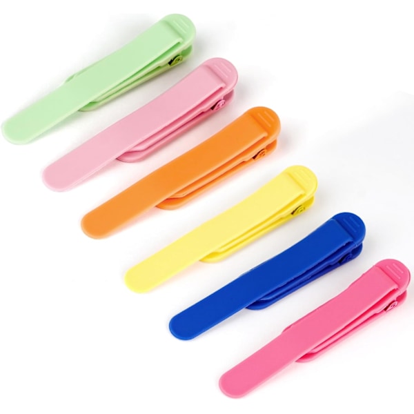 Bogmærke, Unikt og Kreativt Metal Silikon Andenæb Bogmærke Klemme, En Perfekt Gave til Kvinder og Bogelskere Pack of 6 Colors