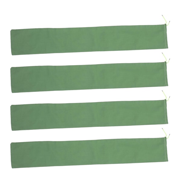 4x Grønne Vanntett Gjenbrukbare Sandssekker for Flomkontroll 120*25cm