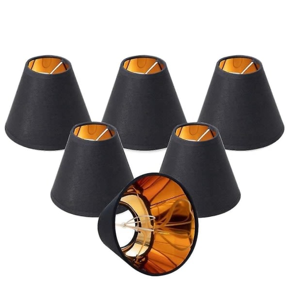 6x liten lampskärm Kandelaber Skärm Liten lampskärm Klämmor för C