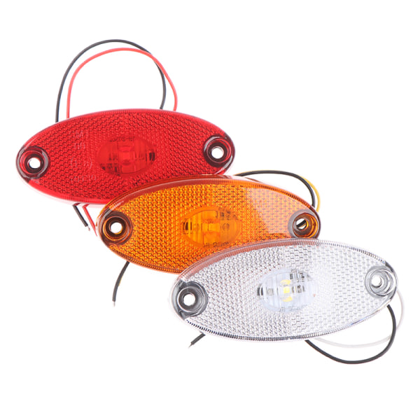 3LED 12v 24v LED-sidomarkeringsljus för släpvagnar och husvagnar White