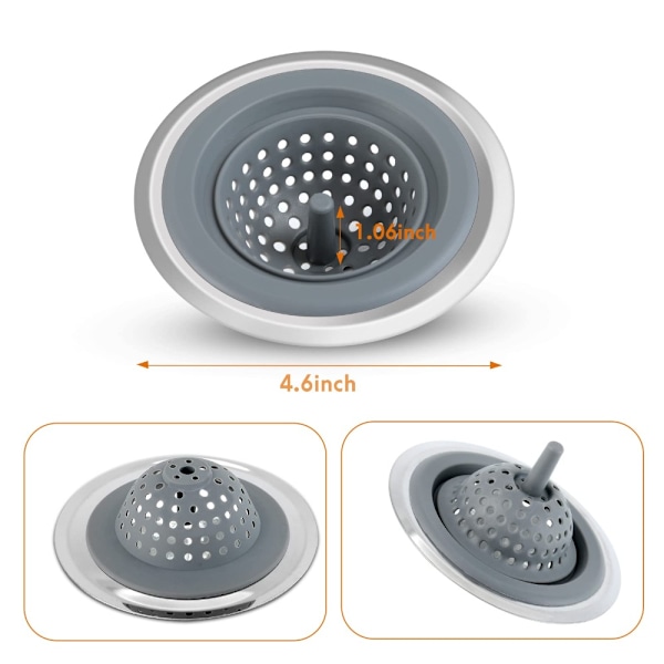 Viemärisuodatin Astianpesualtaan Sil MUSTA 1KPL 1KPL musta 1pc-1pc black