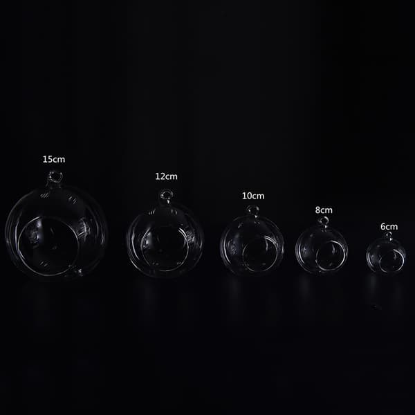 Round Bubble Hanging Clear Glass Terrarium Air Tea Light Candl-FA- 10厘米直径
