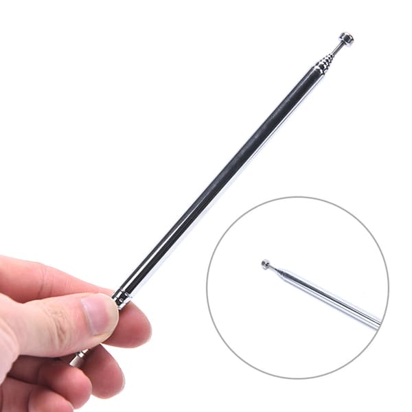 5 stk Antenne 75 Ohm Teleskopisk Radioantenne F Type Hanstik-FA-