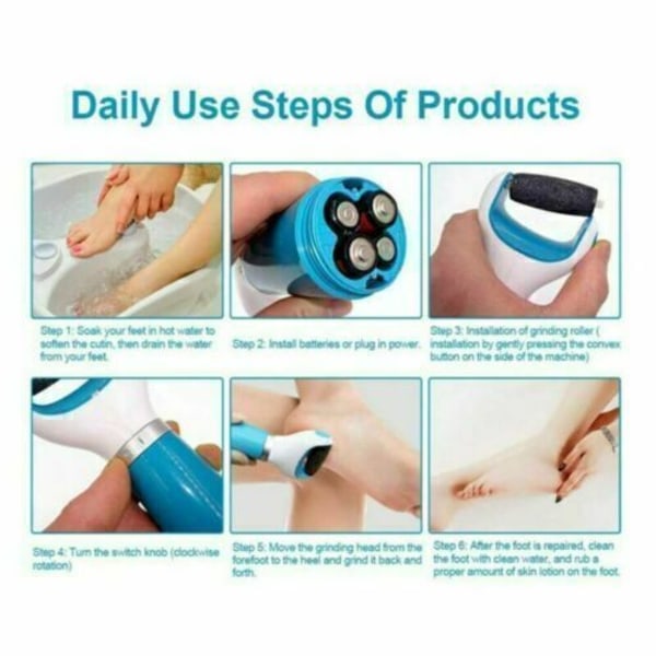 Scholl Velvet Smooth Pedi Diamantkrystaller Elektrisk fotfil