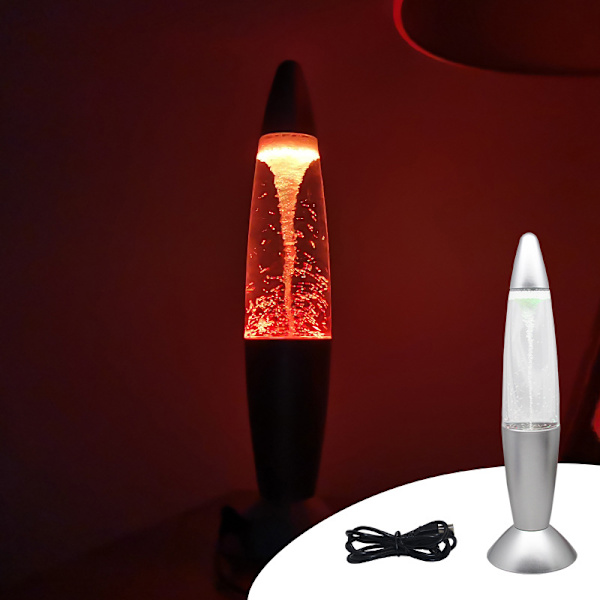 Tornado LED-lampa - Färgväxlande - Lavalampa - 37 cm flerfärgad