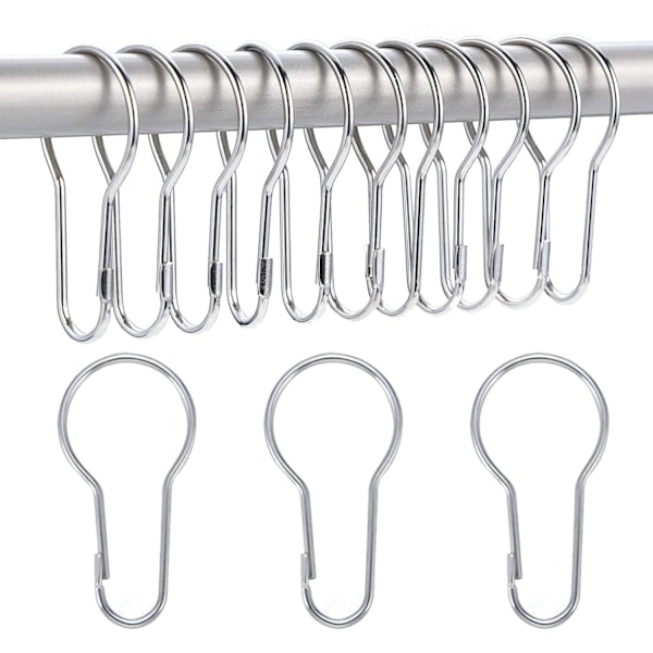 40-pack duschdraperiringar hängande krokar för sortering och organisering -XF6-