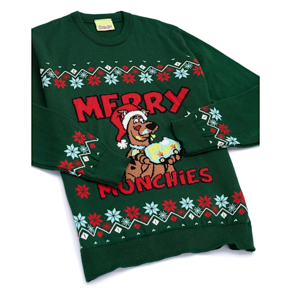 Scooby Doo Herr Jultröja Stickad XL Grön/Röd Green/Red XL