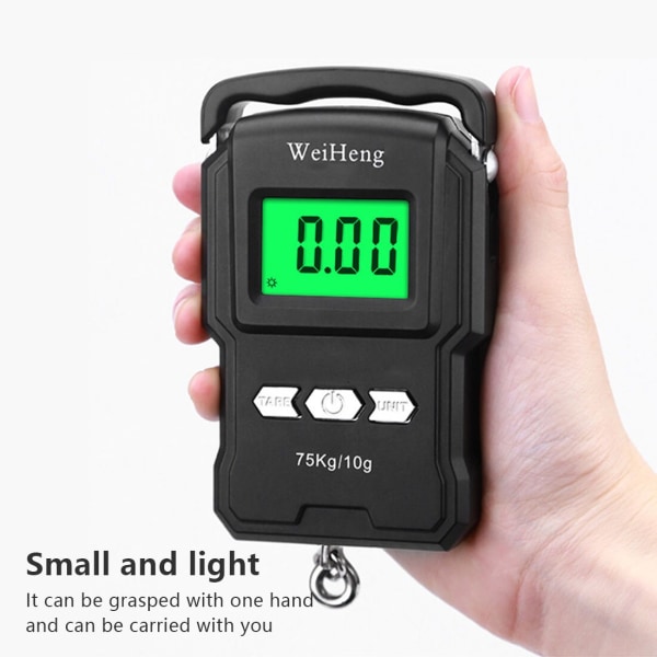 75 kg / 10 g elektroninen vaaka LCD-näytöllä