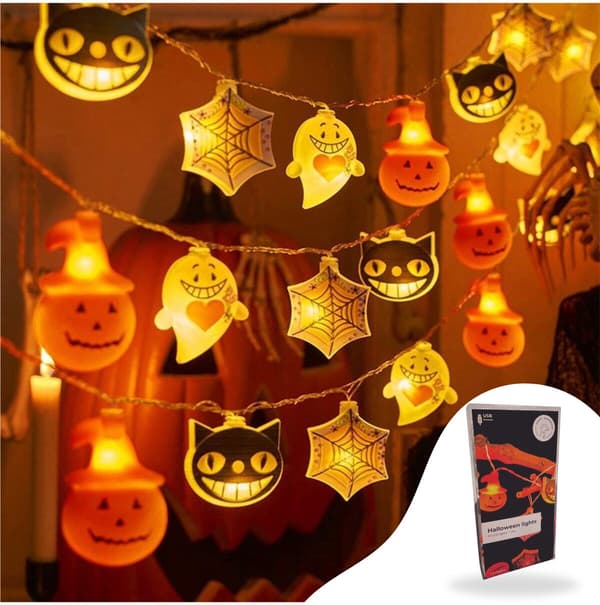 Halloween-valosarja pelottavilla hahmoilla sisä- ja ulkokäyttöön Lichtsnoer Buit