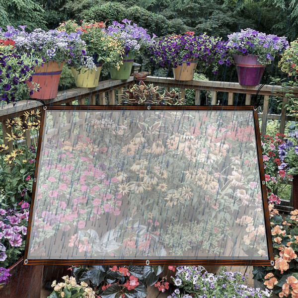 Transparent presenning vattentät möbel Caravan Cover 2X3M