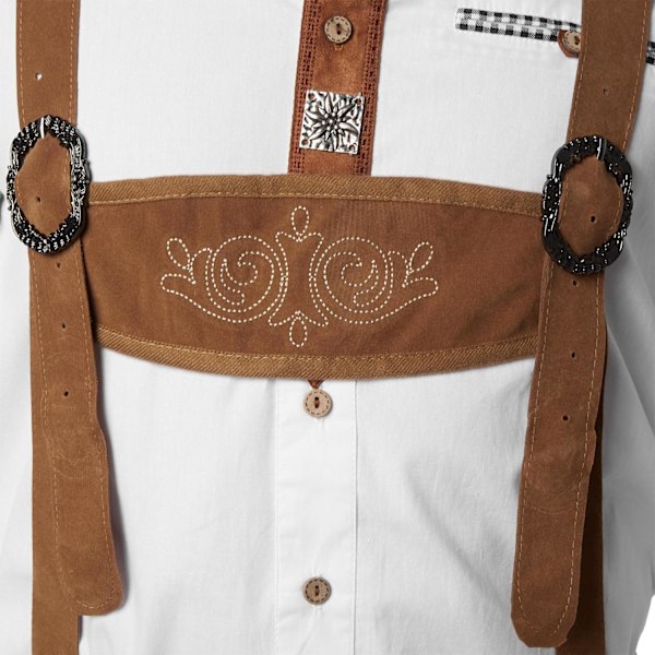 tectake Lederhosen Steigerwald Brun Brown XXL